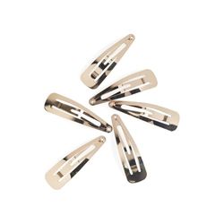 Manicare 6 clip a scatto dorate, in metallo, senza strappi, antiscivolo, fermagli per capelli in metallo, accessori per capelli, accessori di bellezza, per sezionare, decorare e trattenere i capelli