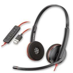 HP Auriculares C3220 Negro Rojo