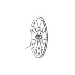 Sram MTB Wheels Roam 50 raios e mamilos retos externos (embalagem de 3) - preto, 27,5 polegadas, unissexo, 27,5 polegadas