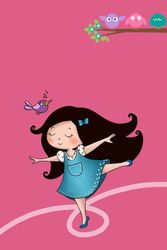 Dancing girl Notepad: Notebook for cute girls | Gift for girls | 80 pages | 6*9 inches
