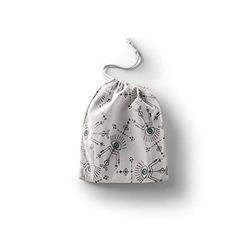 Bonamaison Printed Cotton Produce Bag with Drawstring, Reusable Grocery Bag, Biodegradable Eco-Friendly Bags, Travel Pouch, Sachet Bags, Shopping Bag, Eco Friendly, Foldable, Size: 12x15 Cm