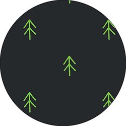 Bonateks, Round Digital Printed Mouse Pad, Non-Slip Base, for Office and Home, Diameter:22cm