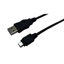 LogiLink – Kabel USB 2.0 anslutning A/st; mini 5-stifts 2x kontakt svart 1,80 meter