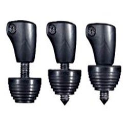 Manfrotto 440SPK2 Accessorio per Treppiede Serie 190, Kit 3 Piedini Reversibili con Puntale Metallico, in Alluminio e Plastica, Nero