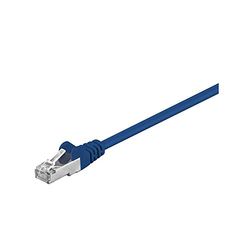 Goobay 68056 CAT 5e Câble de Liaison, SF/UTP, Bleu, 3m Longueur de Câble