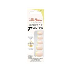 Sally Hansen - Uñas postizas para salón, efectos perfectos prensados, 421 servicios, no dañan tus uñas naturales, manicura rápida y fácil, resultado profesional, cápsulas reutilizables.