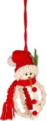 VEA s.r.l. (ILM) Gipsy Snowman Pendant 12x23cm, Mix, Normal