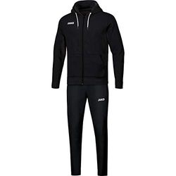 JAKO Base mit Kapuze, Tuta da Jogging. Bambini, Nero, 14