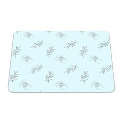 Bonamaison, Tapis de Souris Rectangle Imprimé Numériquement, Fond Antidérapant, pour Bureau et Maison, Taille: 22x18cm