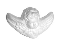 INNSPIRO Pendentif Ange de porex 12,5 x 9 cm. Sac Suspendu 5u, Blanc, 5x9cm