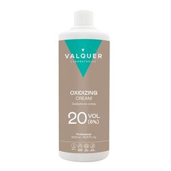 Valquer Profesional Oxygéné Valquer Crème Stabilisée, 20 Volumes 6% Coloration Permanente des Cheveux à Usage, 1000 ml