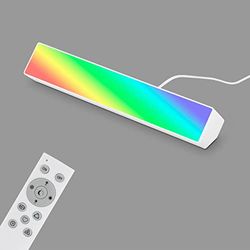 BRILONER - RGB spot Smart Home, werkt met Alexa, afstandsbediening, LED Lightbar, led, kamerdecoratie, gaming decoratie, gaming accessoires, led-decoratie, wandlamp, wandlamp, 25,5 x 5,1 x 4,5 cm, wit