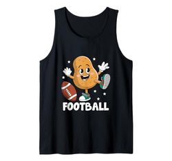 Patata che gioca il gioco dell'atleta di sport del giocatore di football per Canotta