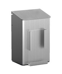 All Care 8240 MediQo-line - Cubo de basura higiénico de aluminio con soporte para bolsas (6 L)