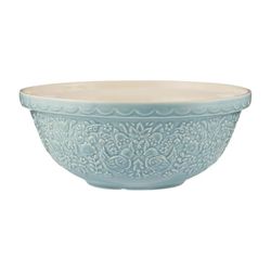 Mason Cash Home to Roost Mixing Bowl 26cm | 2.7L Earthenware Bowl with Embossed Hen & Cockerel Design – Ideal for Dough, Pastry, Cake & Cookie Mixing | Dishwasher & Freezer Safe
