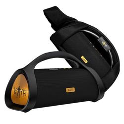 KAYFI K55 Altavoz Portátil Bluetooth, 60W RMS, Batería 5000mAh, IPX7 Resistente al Agua, 25h de Reproducción, Negro