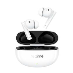 realme Buds Air 5 Auriculares Inalambricos, Cancelación Activa de Ruido de 50 dB 2.0, Cancelación de Ruido de 6 micrófonos en Llamadas, Refuerzo de Graves dinámico, Blanco