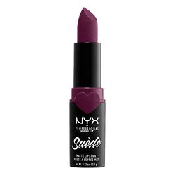NYX Professional Makeup NYX Professional Makeup Barra de lábios mate de longa duração e cobertura total Suede Matte Lipstick tom 10 Girl, Bye cor roxa, mulher, tamanho único
