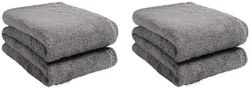 Brentfords Teddy Fleece Blanket Large Throw Over Bed Plush Super Soft Warm Sofa Bedspread, Charcoal Grey - 125 x 150 cm (Pack of 2)