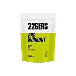 226ERS Pre Workout | Suplemento en Polvo Pre-Entreno con L-Arginina AKG, HMB, Creatina, Beta-Alanina y Cafeína | Vegano, Sin Gluten, Sin Azúcar y Sin Lactosa, Sabor Lima - 300gr