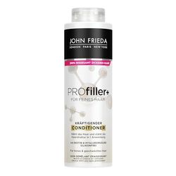 John Frieda Profiller+ Après-shampoing – Volume : 500 ml – Type de cheveux : fins, affaiblis – Nourrit les cheveux – Sans silicone – Taille avantageuse/taille de cabinet