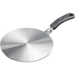 Westmark Placa adaptadora de inducción – Placa adaptadora para cocinas de inducción para hacer que las sartenes convencionales sean aptas para inducción – acero inoxidable, Ø 24 cm