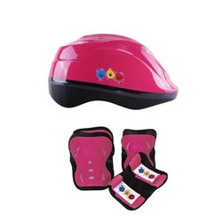 Fluxx - Set DE 3 Protections avec Casque JR Girl Taille S (6/10 Ans) - Gamme B - Poids de l'utilisateur Entre 25 et 50 Kg