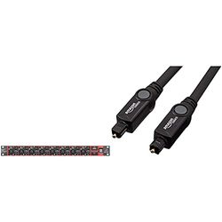 Behringer ADA8200 Microphone Preamplifiers & Amazon Basics Digital Optical Audio Toslink Cable (3 m / 9.8 Feet)