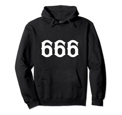 666 Numerologia Numero Personale Spirituale 666 Numero Angelo Felpa con Cappuccio