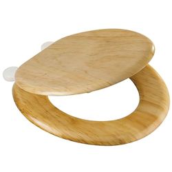 MSV Abattant WC MDF Décor Pin - Charnières PS