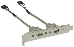 PremiumCord USB output from MB to blind plug (2x type A)
