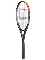 Wilson Burn Racket 100 V4.0, Ambitieuze recreatieve speler, Zwart/Grijs/Oranje, WR044710U2, 4 3/8