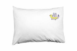 Bona Basics Housse de Coussin décorative, Polyester, white-417, 35 x 50 cm