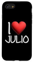 iPhone SE (2020) / 7 / 8 I Love Julio Name Personalized Men Guy BFF Friend Heart Case