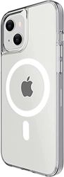 Skech Crystal MagSafe Case kompatibelt med Apple iPhone 13 Pro Max skyddsfodral [transparent TPU-fodral, trådlös laddning (Qi) kompatibel, reptålig UV-beläggning, förhöjd kant] transparent