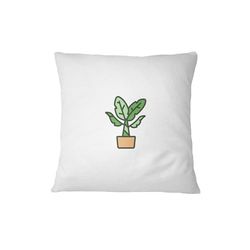 Bona Basics, Funda de cojín Decorativa, decoración del hogar, para sofá, cafetería, Tamaño: 45X45 cm, Color: Blanco