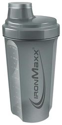 IronMaxx Shaker à protéines - Ash Grey 700 ml | Shaker à protéines avec bouchon vissé, passoire, échelle | anti-fuite, sans BPA, lavable