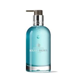 Molton Brown Coastal Cypress and Sea Fennel - Botella de cristal para jabón líquido fino de manos, 200 ml