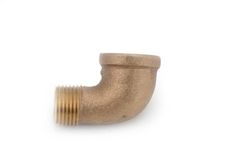 Anderson Metals 38116 Rode Messing Pijp Montage, 90 Graden Straat Elleboog, 1-1/2" Vrouwelijke x 1-1/2" Mannelijke
