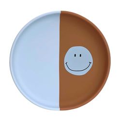 LÄSSIG Baby siliconen kinderbord Happy Rascals Smile