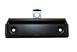 MAUL Morsetto in metallo per montaggio su metallo, plastica, legno, con occhiello per appendere, anche per fai da te e bricolage, larghezza 10 cm, larghezza 0,8 cm, colore nero