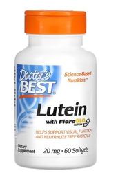 Doctor's Best Luteína con FloraGLO 20mg - Salud Ocular y Antioxidante, 60 cápsulas blandas