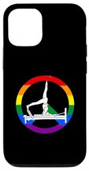 Funny Reformer Pilates with LGBT peace sign Case for iPhone 12/12 Pro
