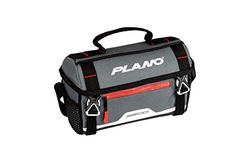 Plano Weekend Series 3500 Softsider Tackle Bag, grijze stof, inclusief 2 3500 opbergdozen, zachte visgerei tas voor aas en kunstaas, waterbestendig