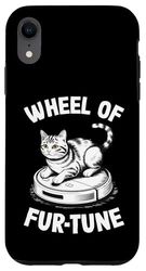 Wheel Of Fur-Tune Cat On Robot Vacuum Cleaner Cat Case for iPhone XR