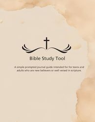 Proverbs Bible Study Tool, Bible Study Notebook for Proverbs, Proverbs Bible Study Book