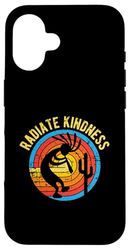 Message positif Radiate Kindness Design inspirant Coque pour iPhone 16