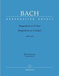 BARENREITER BACH J.S. - MAGNIFICAT IN D MAJOR BWV 243 - VOCAL SCORE Classical sheets Choral and vocal ensembles