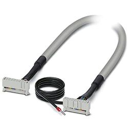 PHOENIX CONTACT FLK 16/EZ-DR/1000/KONFEK/S Câble rond blindé avec connecteur 1 barre IDC/FLK femelle (1 x 16 broches), connecteur 2 prises IDC/FLK (1 x 16 broches), longueur du câble 10 m