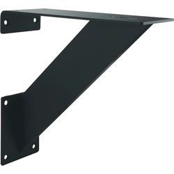 EBB Consola de bar inclinada de Korfu – Base de mostrador con tornillos – Consola de mostrador, acero negro